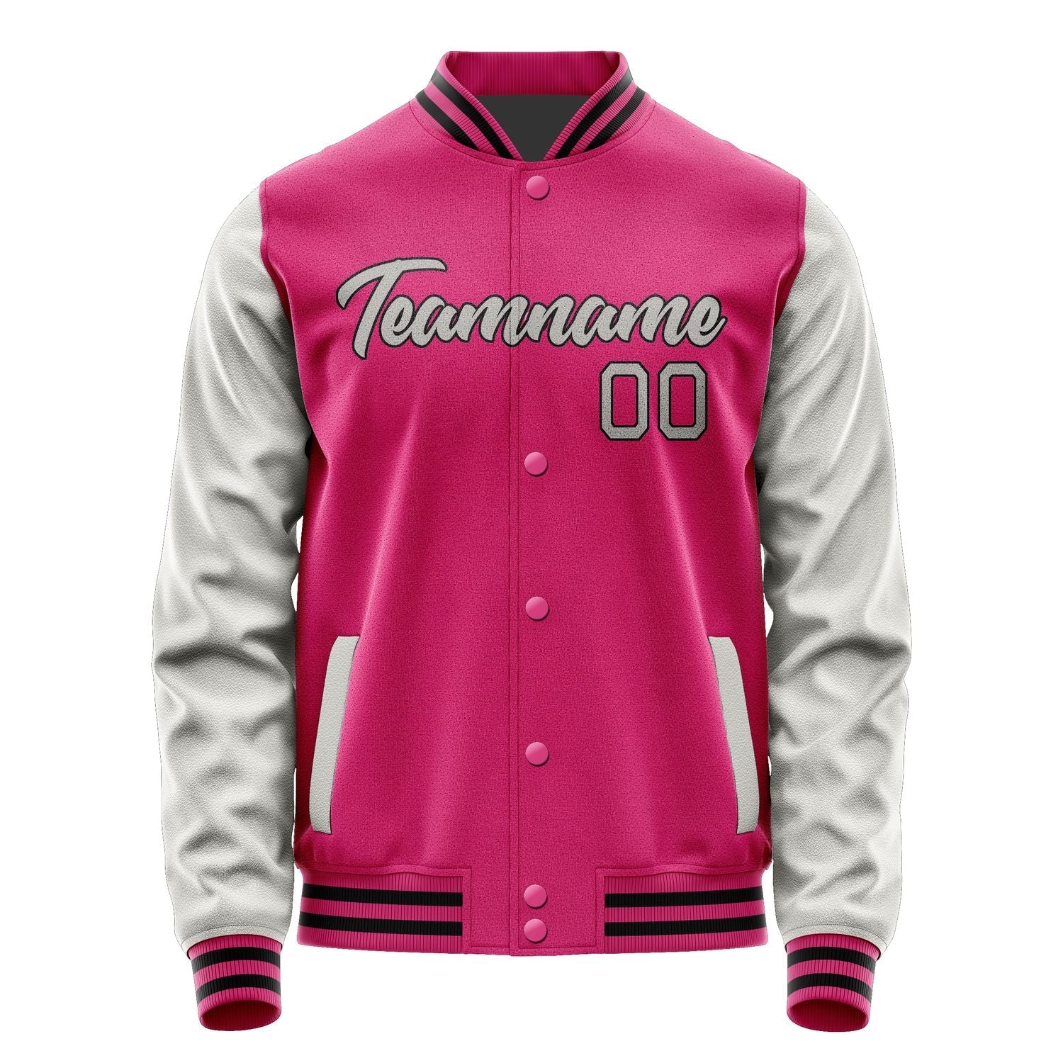 Custom Pink Gray Jacket JA1313041317B21704