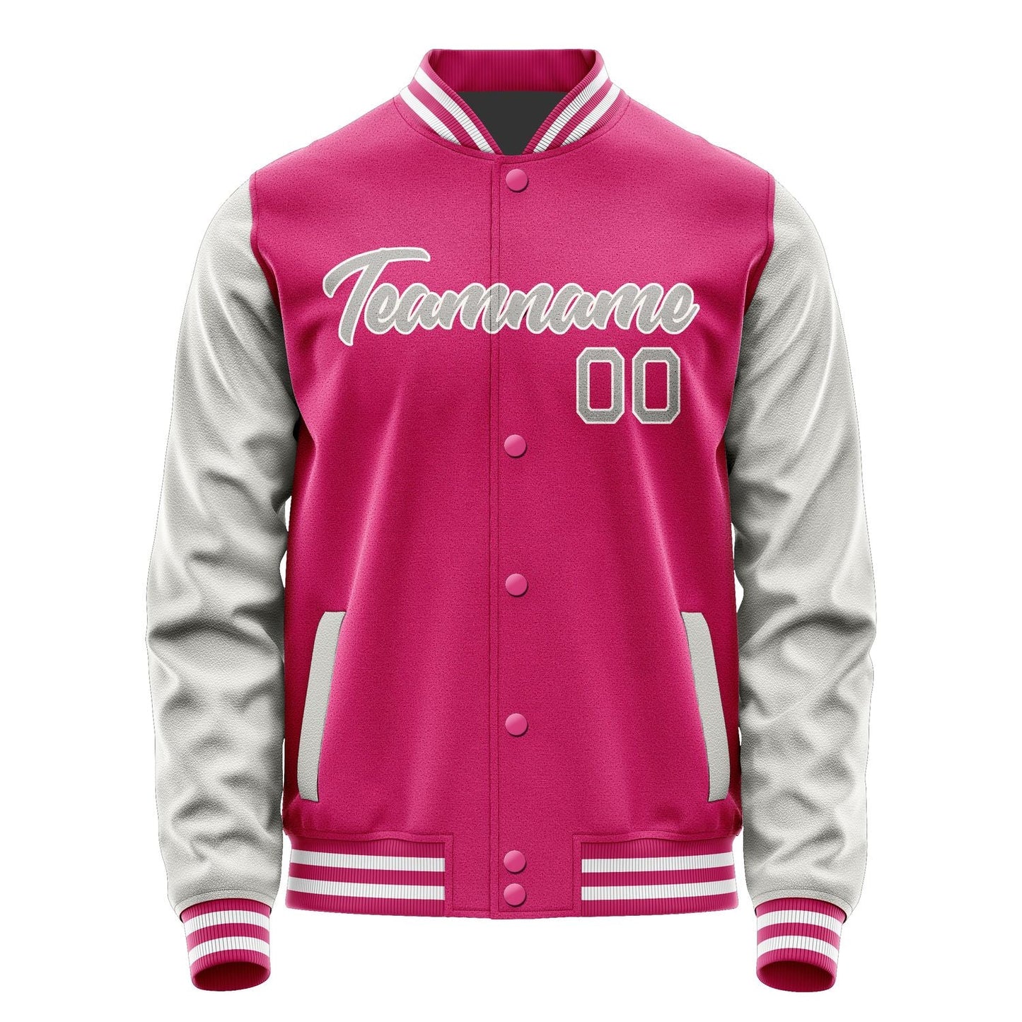 Custom Pink Gray Jacket JA1313041318B21804