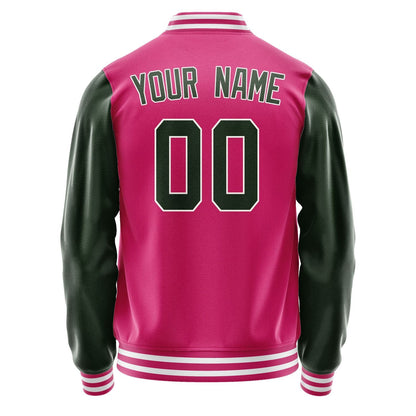 Custom Pink Dark Green Jacket JA1313061318B31806