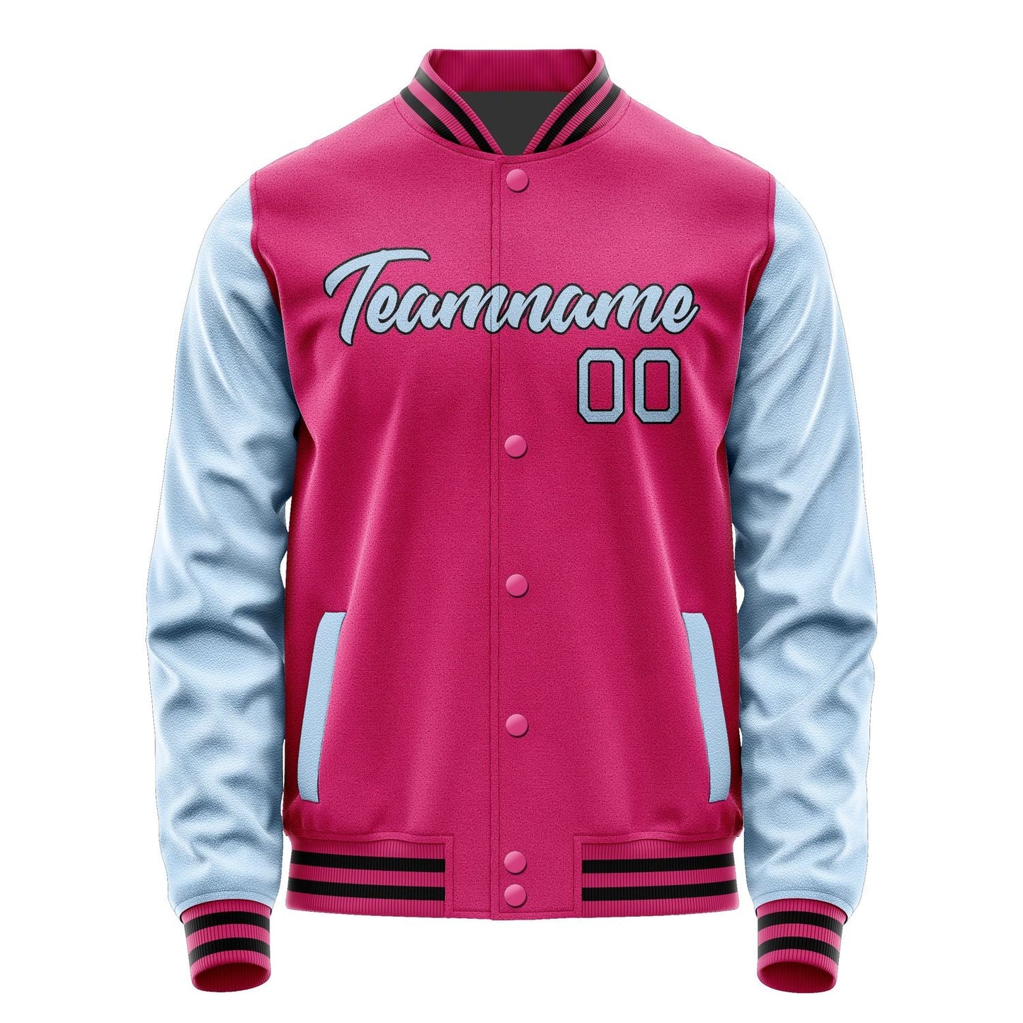 Custom Pink Light Blue Jacket JA1313081317B21708
