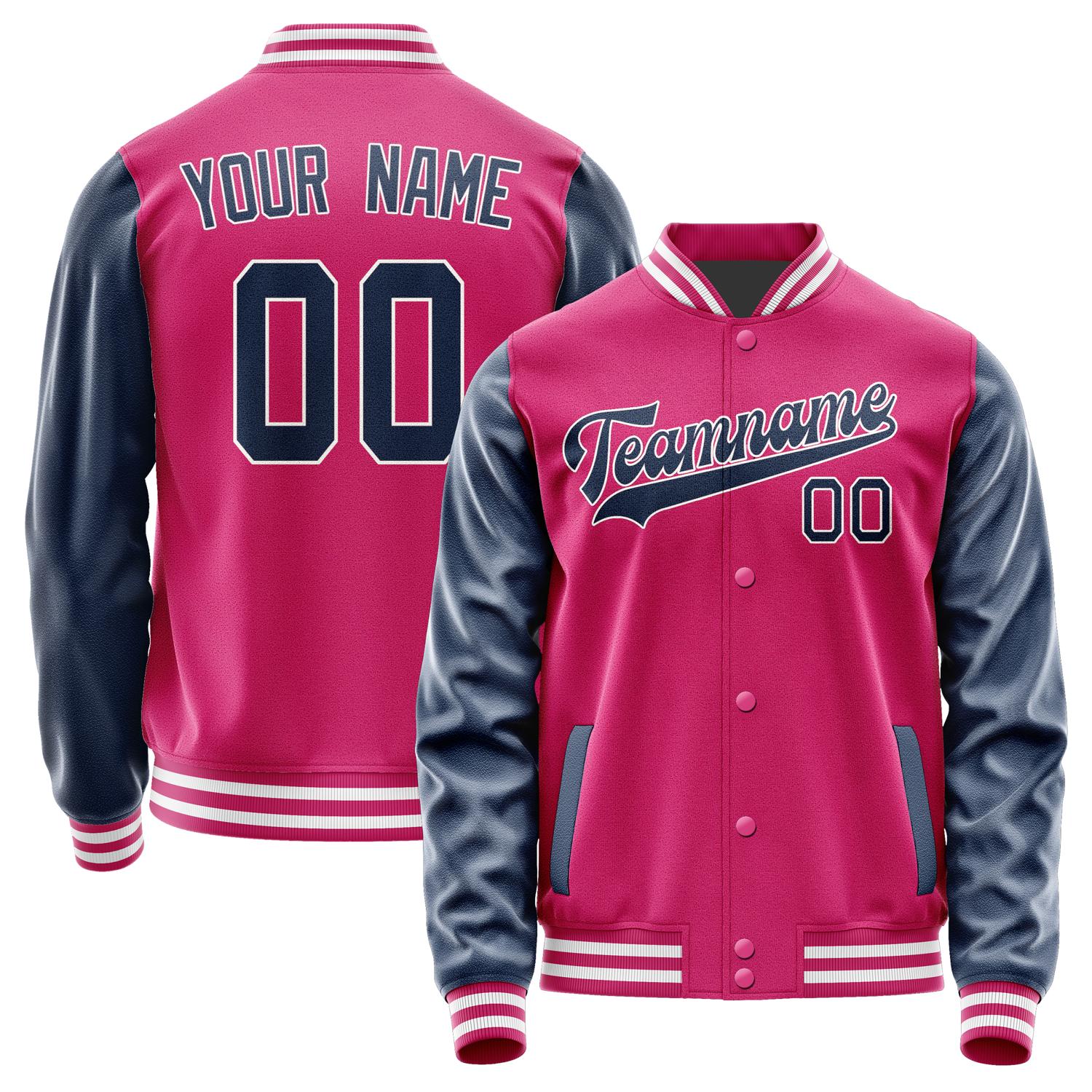Custom Pink Blue Jacket JA1313101318B31810