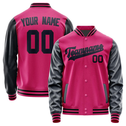 Custom Pink Navy Jacket JA1313111317B31711