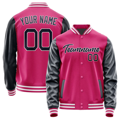 Custom Pink Navy Jacket JA1313111318B21811