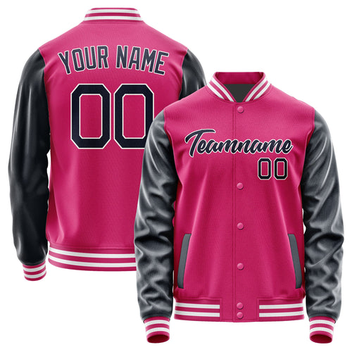 Custom Pink Navy Jacket JA1313111318B21811