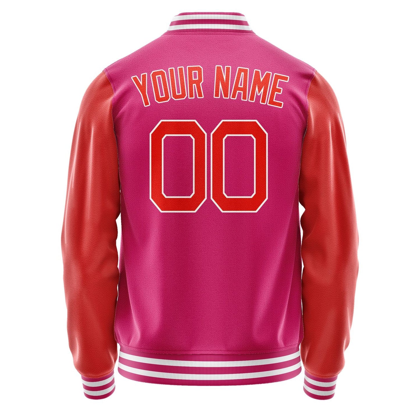 Custom Pink Orange Red Jacket JA1313121318B21812