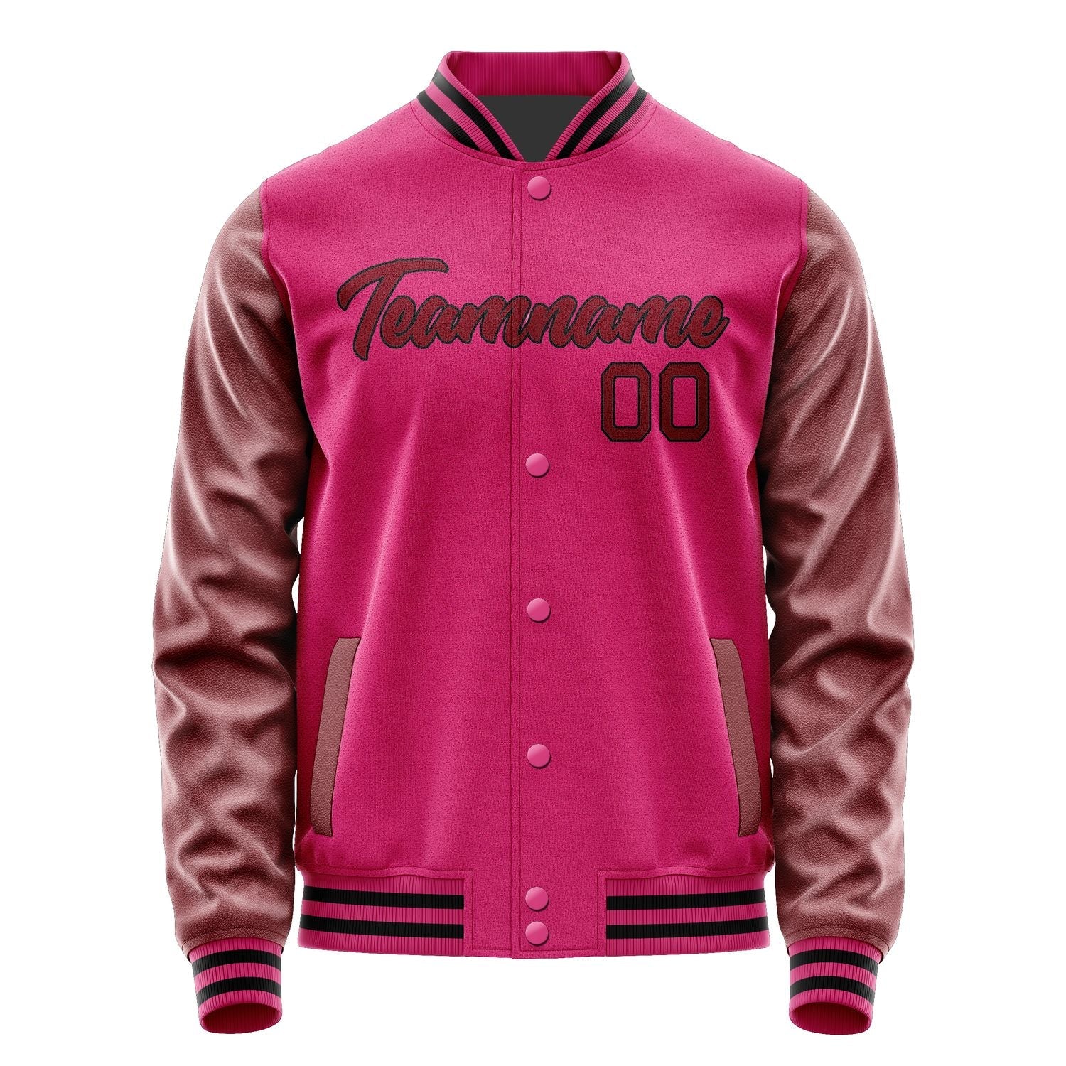 Custom Pink Crimson Red Jacket JA1313151317B21715