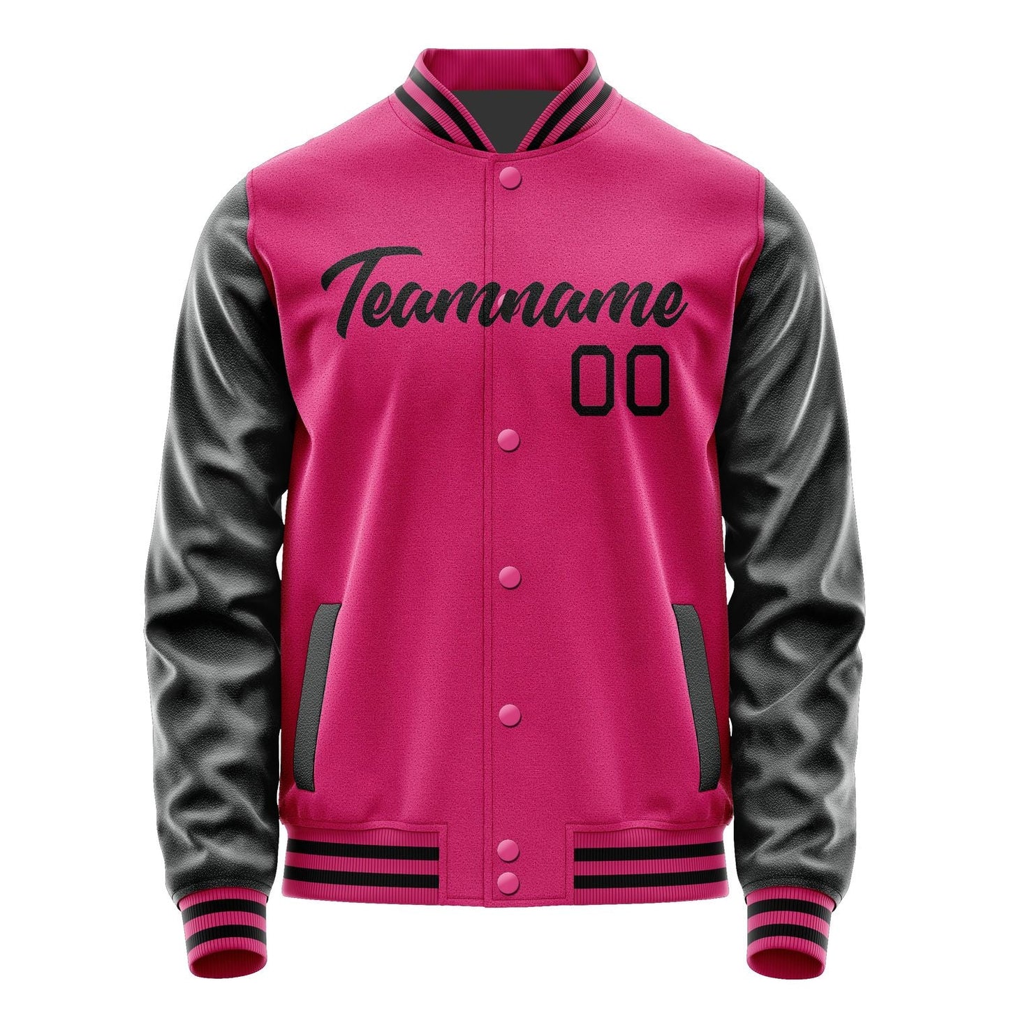 Custom Pink Black Jacket JA1313171317B21717