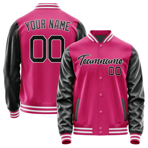 Custom Pink Black Jacket JA1313171318B21817