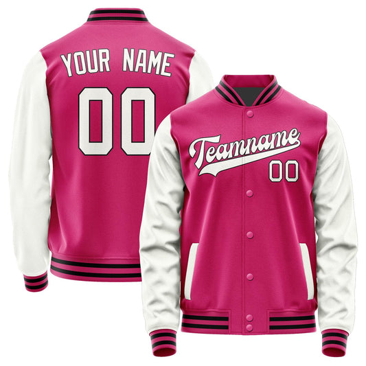 Custom Pink White Jacket JA1313181317B31718