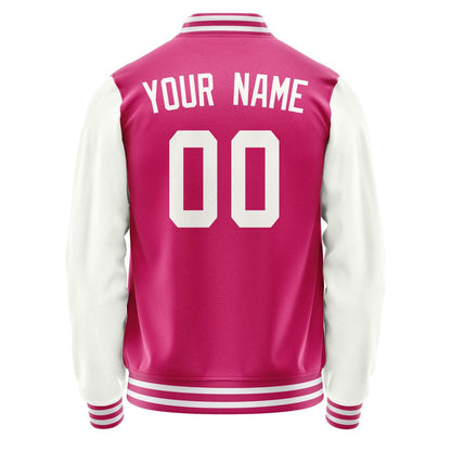 Custom Pink White Jacket JA1313181318B31818