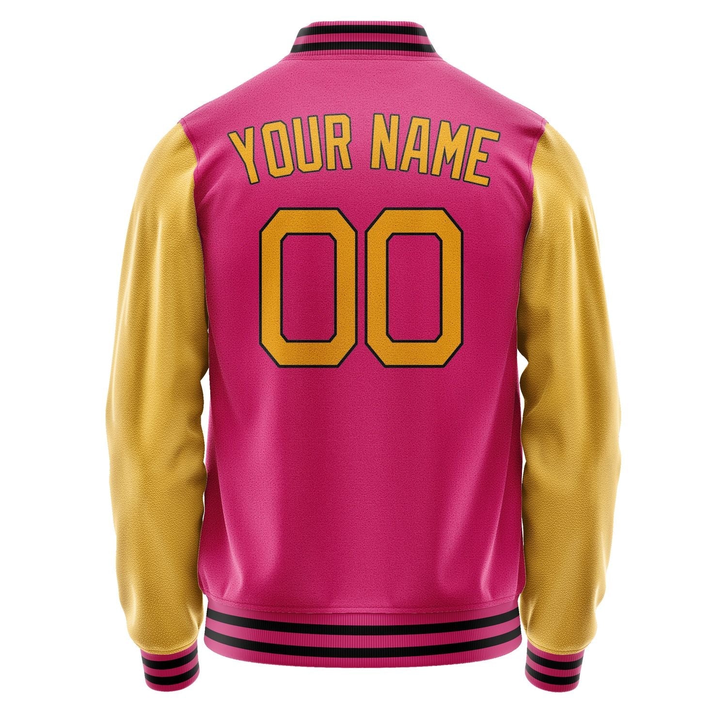 Custom Pink Yellow Jacket JA1313191317B21719