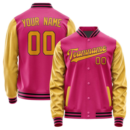 Custom Pink Yellow Jacket JA1313191317B31719