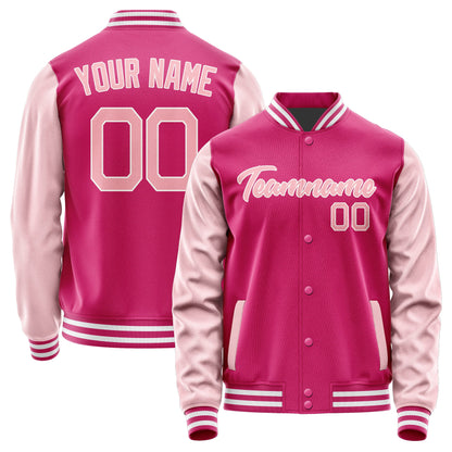Custom Pink Light Pink Jacket JA1313211318B21821