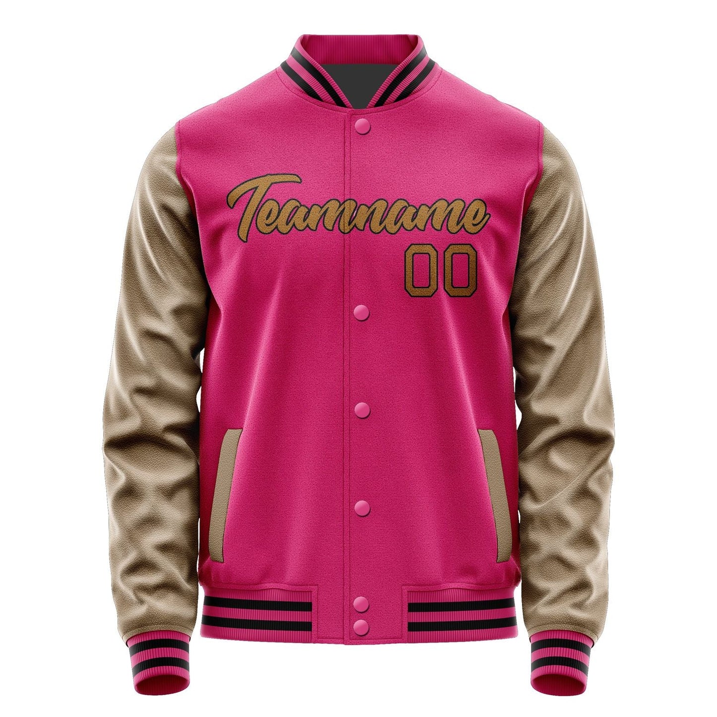 Custom Pink Khaki Jacket JA1313221317B21722