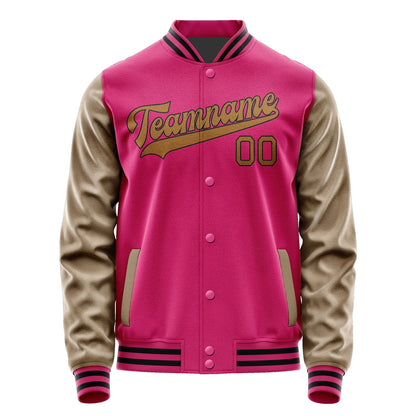 Custom Pink Khaki Jacket JA1313221317B31722