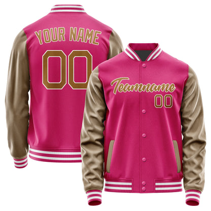 Custom Pink Khaki Jacket JA1313221318B21822