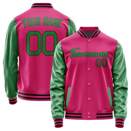 Custom Pink Emerald Green Jacket JA1313241317B21724