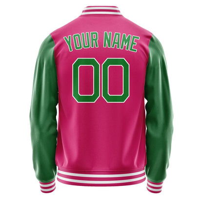 Custom Pink Emerald Green Jacket JA1313241318B21824
