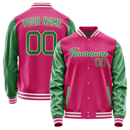 Custom Pink Emerald Green Jacket JA1313241318B21824
