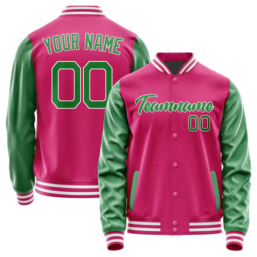Custom Pink Emerald Green Jacket JA1313241318B21824