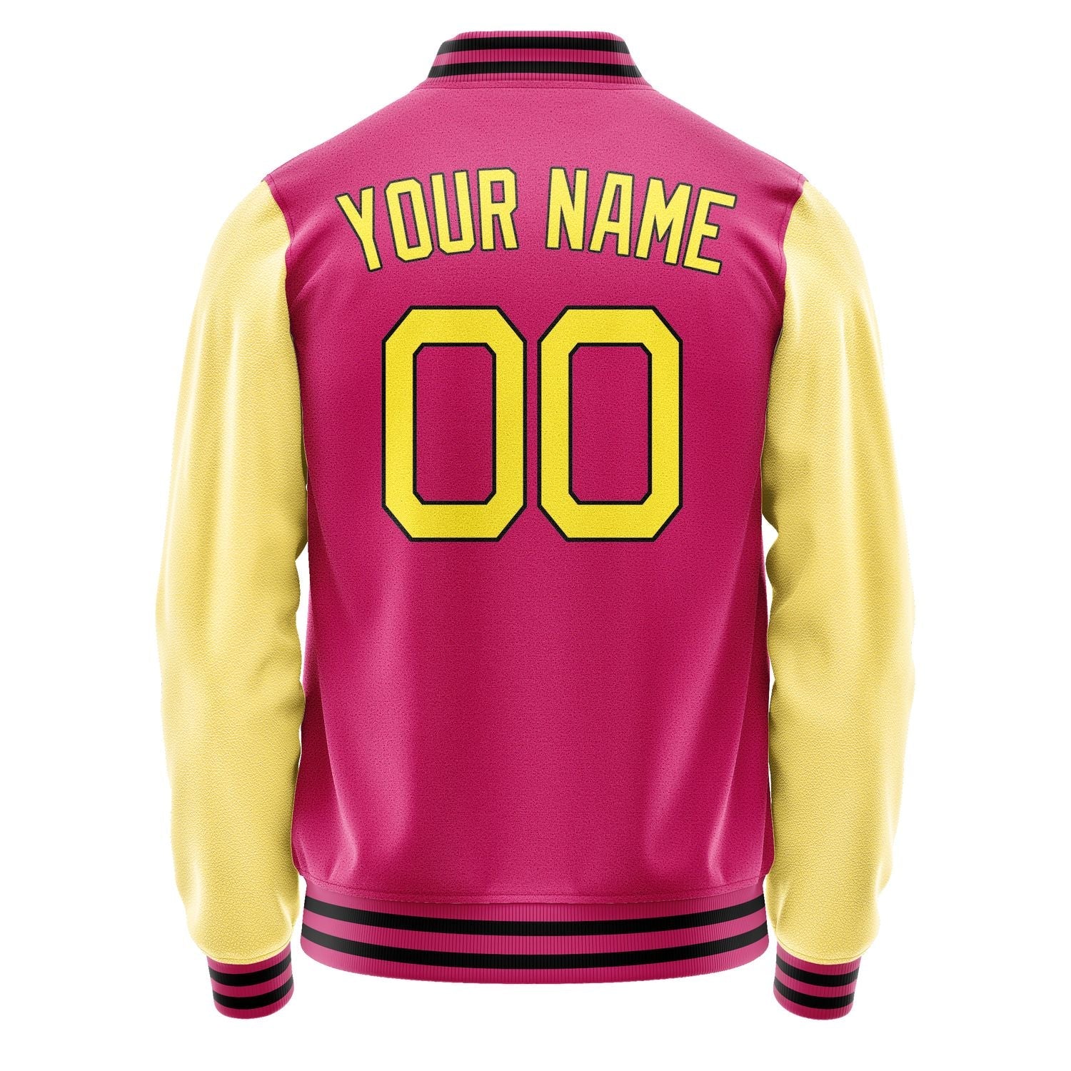 Custom Pink Light Yellow Jacket JA1313261317B21726
