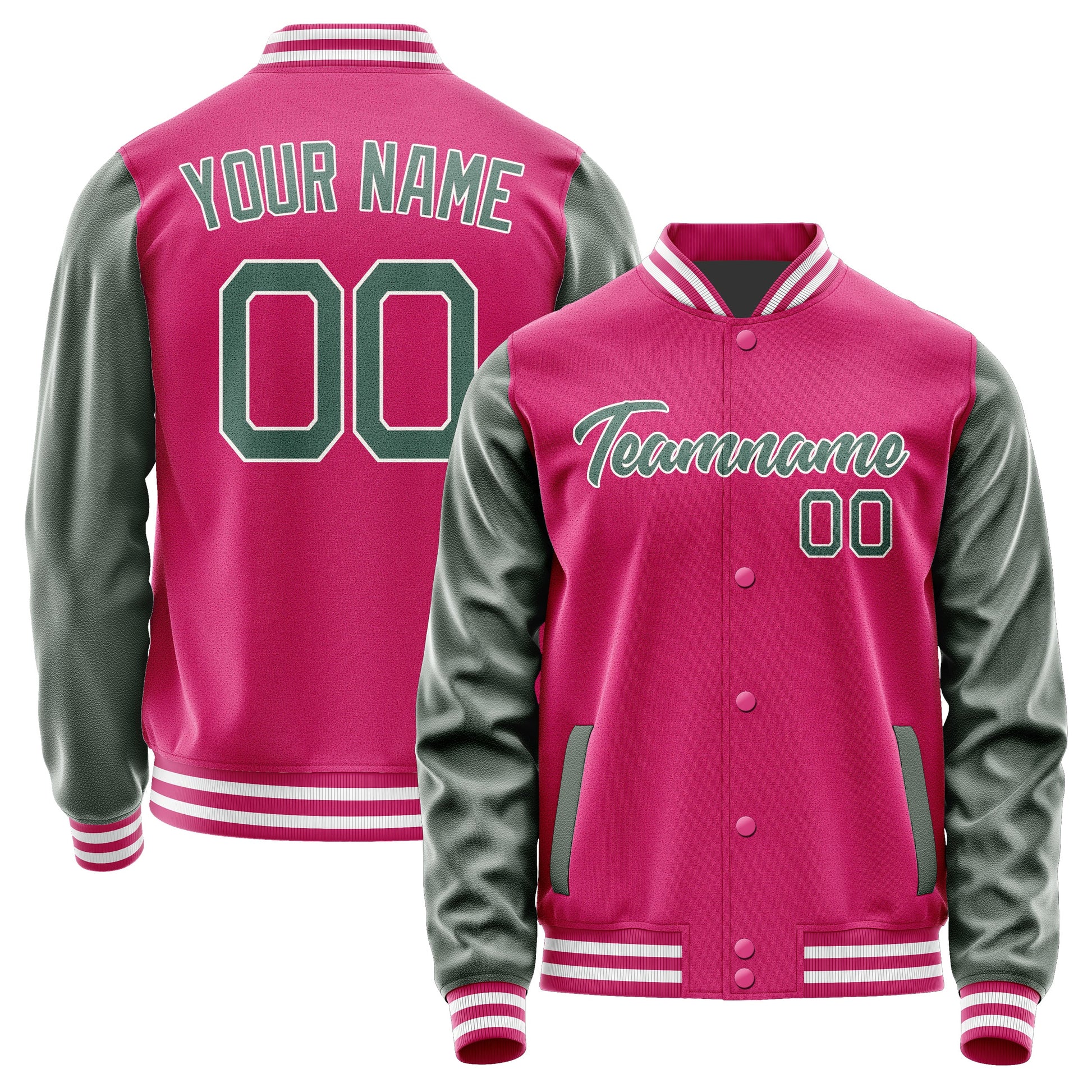 Custom Pink Blue Green Jacket JA1313271318B21827