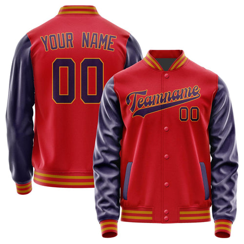 Custom Red Purple Jacket JA1414071419B31907