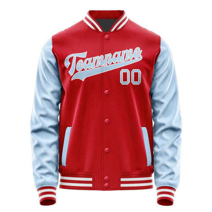 Custom Red Light Blue Jacket JA1414081418B31808