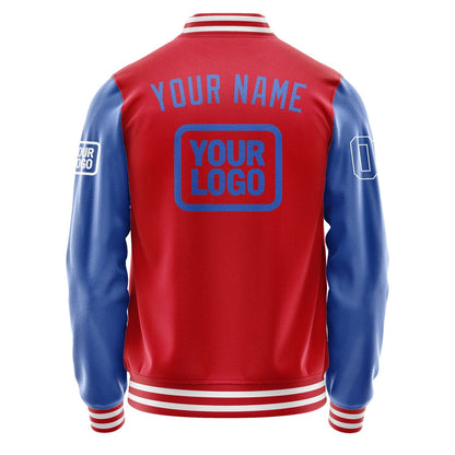 Custom Red Sky Blue Jacket JA141409141818090918