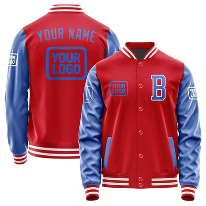 Custom Red Sky Blue Jacket JA141409141818090918