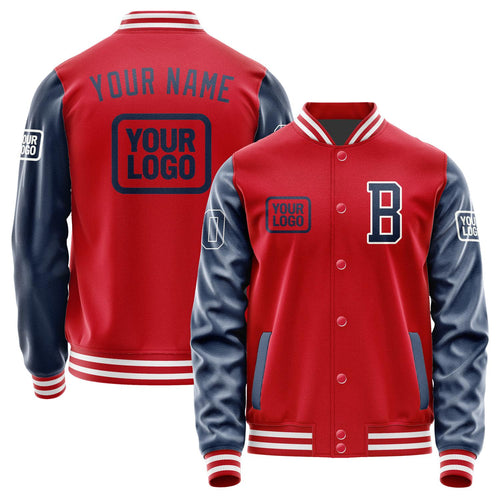 Custom Red Blue Jacket JA141410141818101018