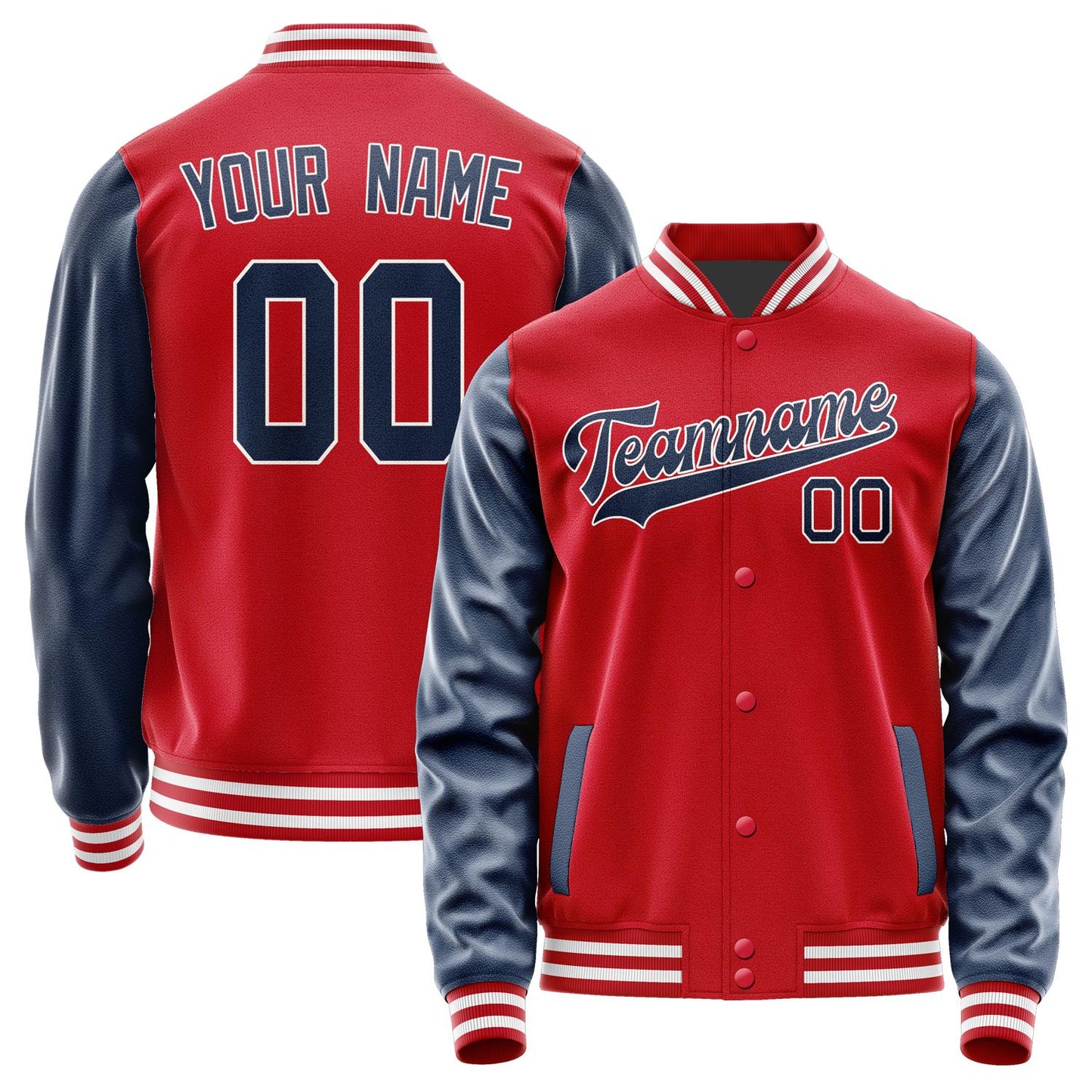 Custom Red Blue Jacket JA1414101418B31810