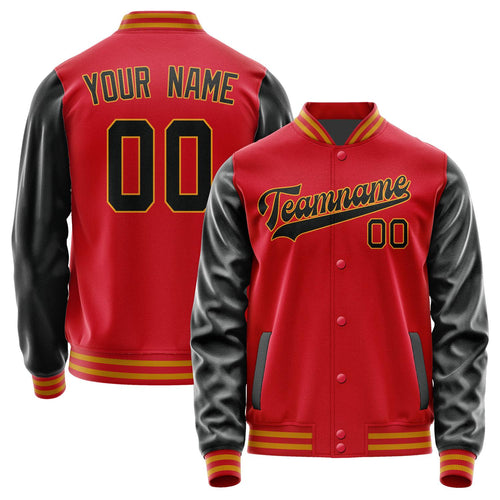 Custom Red Black Jacket JA1414171419B31917