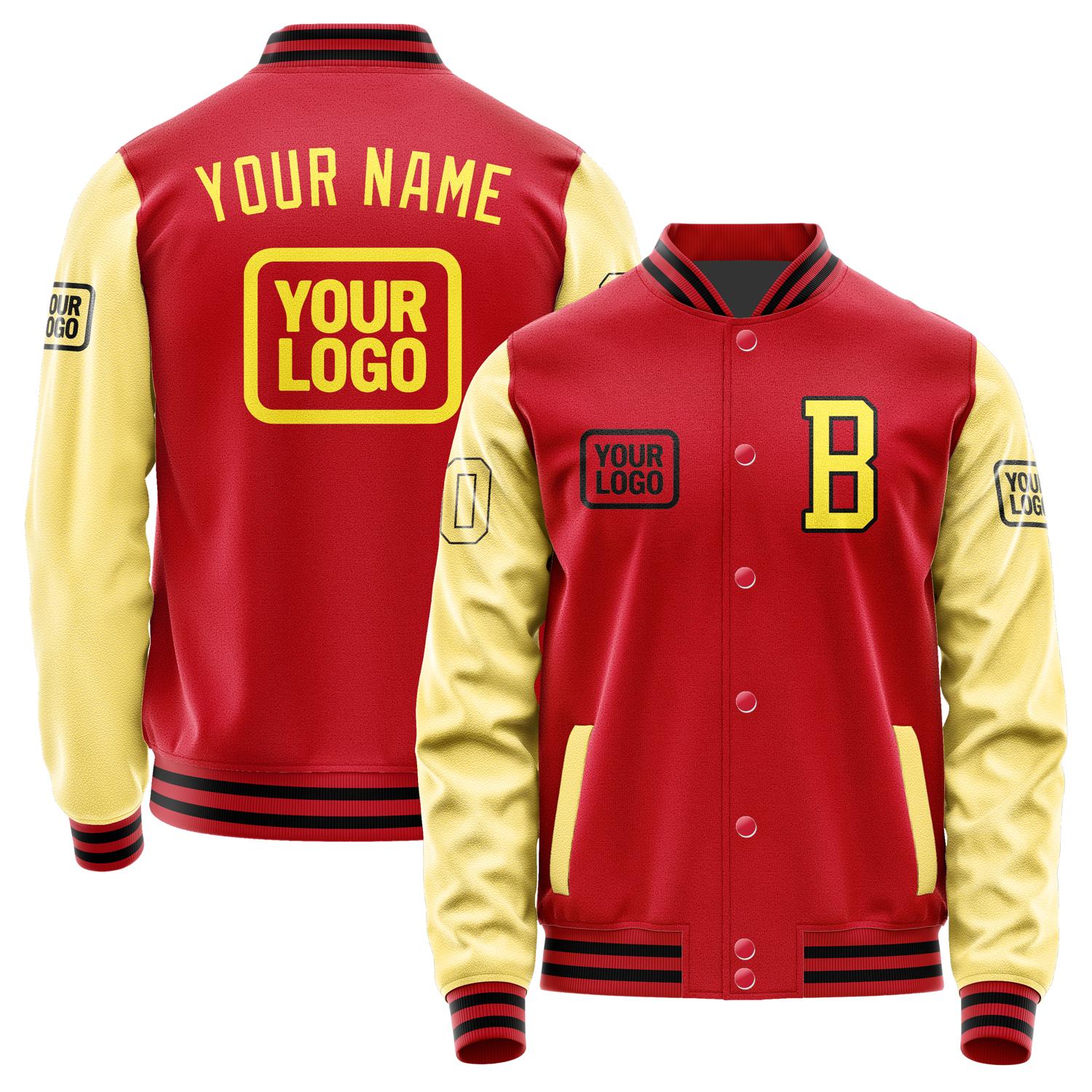 Custom Red Light Yellow Jacket JA141426141717262617