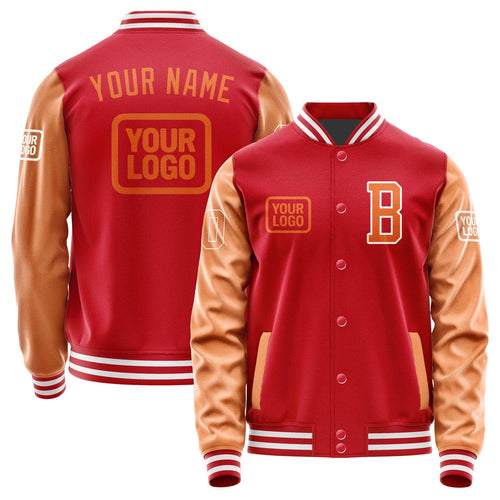 Custom Red Orange Jacket JA141428141818282818