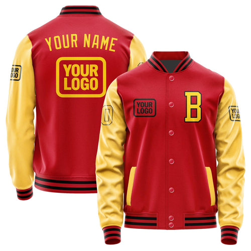 Custom Red Gold Jacket JA141430141717303017