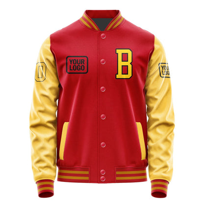 Custom Red Gold Jacket JA141430141917303017
