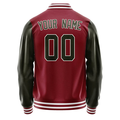 Custom Crimson Red Olive Jacket JA1515021518B31802