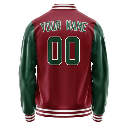 Custom Crimson Red Green Jacket JA1515051518B31805