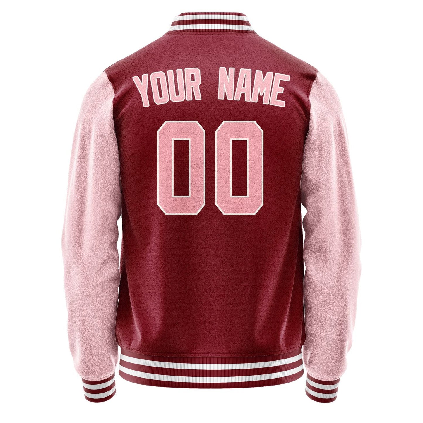 Custom Crimson Red Light Pink Jacket JA1515211518B31821
