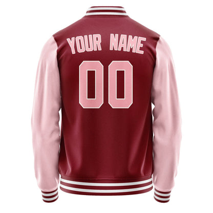 Custom Crimson Red Light Pink Jacket JA1515211518B31821