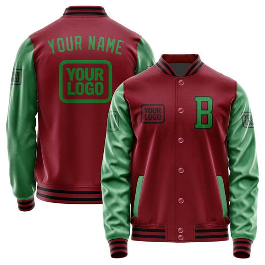 Custom Crimson Red Emerald Green Jacket JA151524151717242417