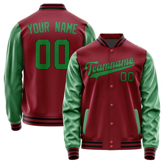 Custom Crimson Red Emerald Green Jacket JA1515241517B31724