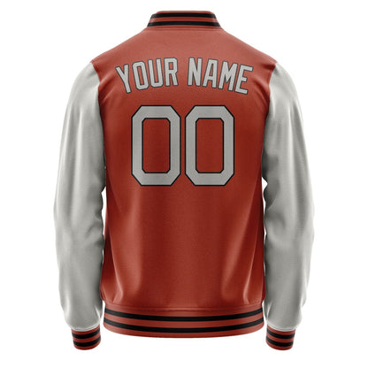 Custom Coral Red Gray Jacket JA1616041617B21704