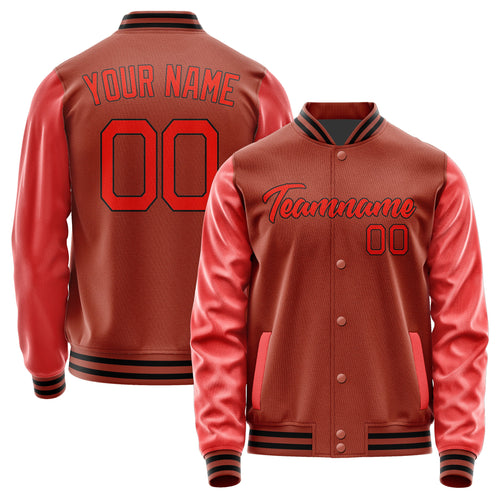 Custom Coral Red Orange Red Jacket JA1616121617B21712