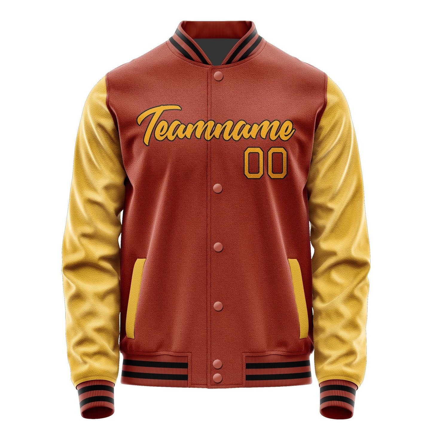 Custom Coral Red Yellow Jacket JA1616191617B21719