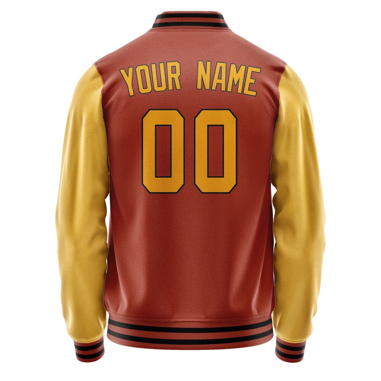 Custom Coral Red Yellow Jacket JA1616191617B31719