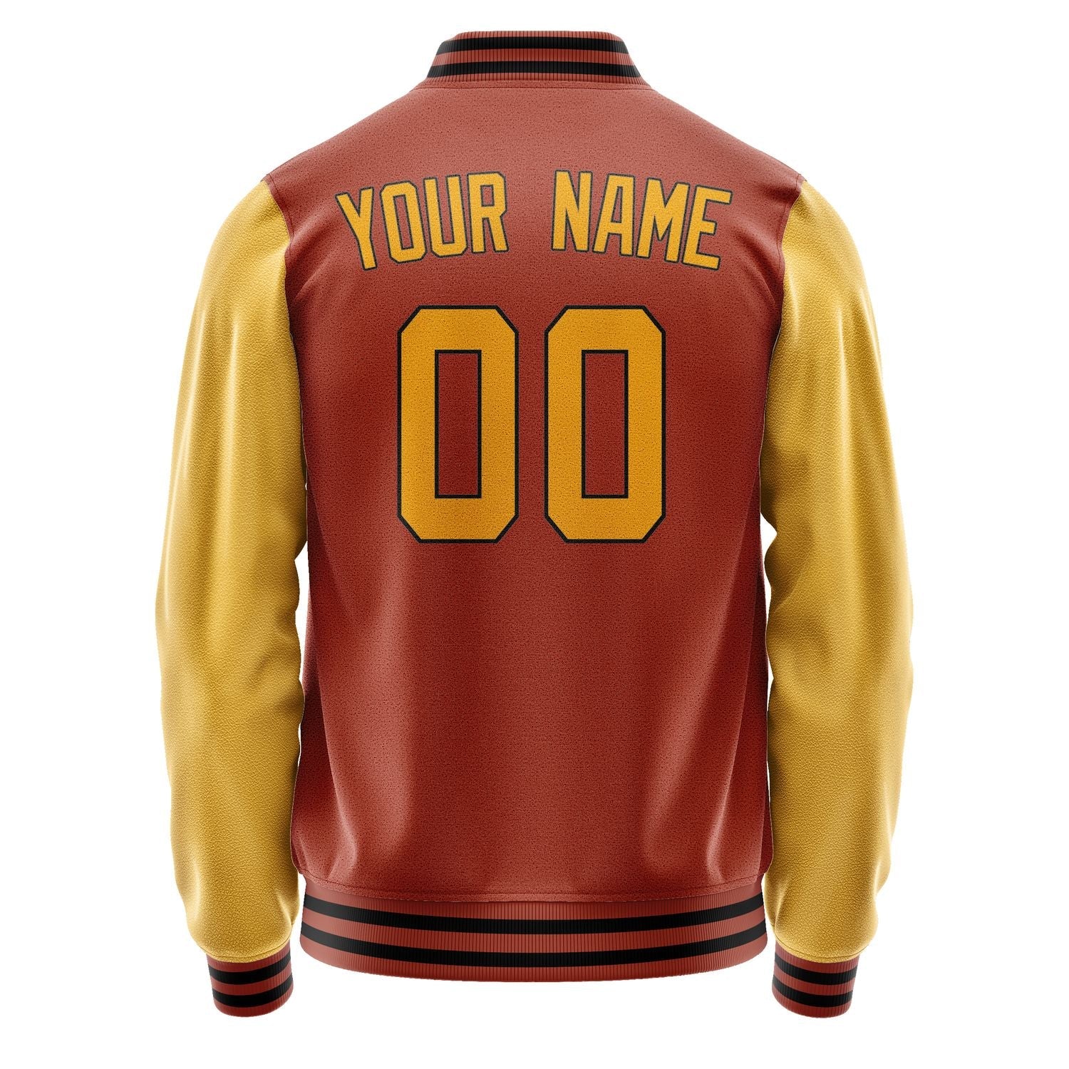 Custom Coral Red Yellow Jacket JA1616191617B31719