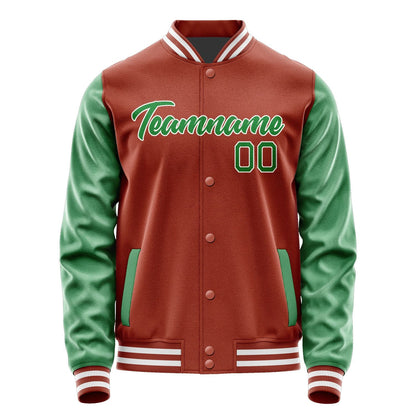 Custom Coral Red Emerald Green Jacket JA1616241618B21824