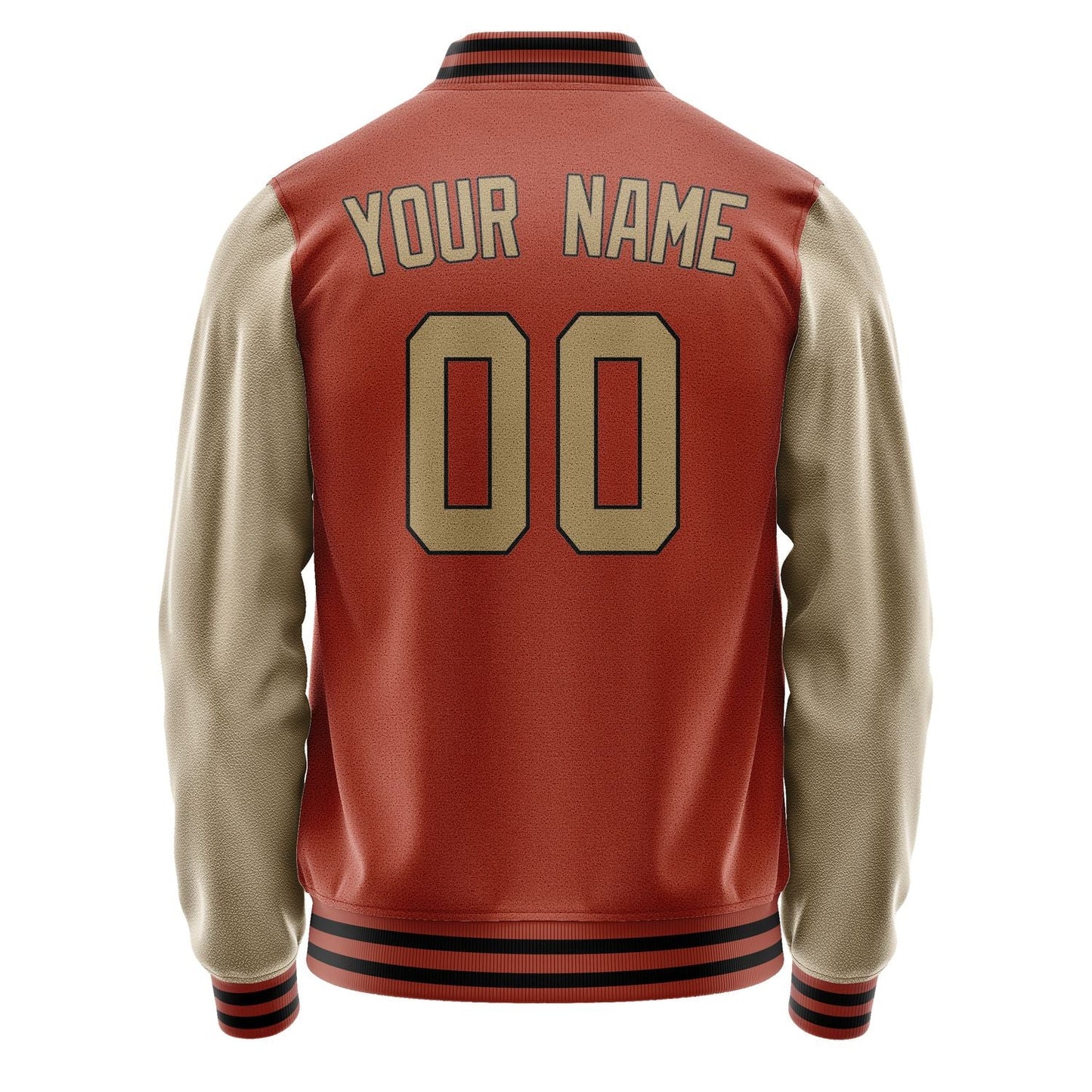 Custom Coral Red Light Khaki Jacket JA1616251617B31725